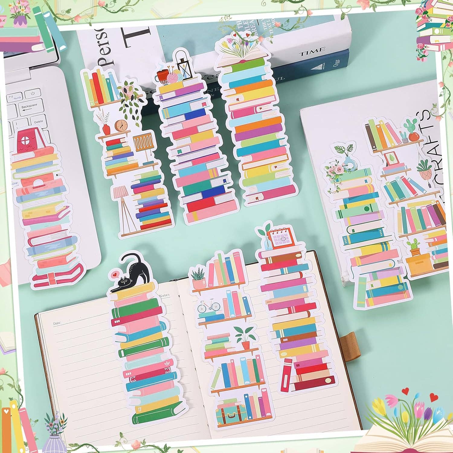 Magnifique Hearts - Venta al por mayor Marcapáginas - Marcadores de libros con estanterías y diseños adorables, personalizables para lectores3