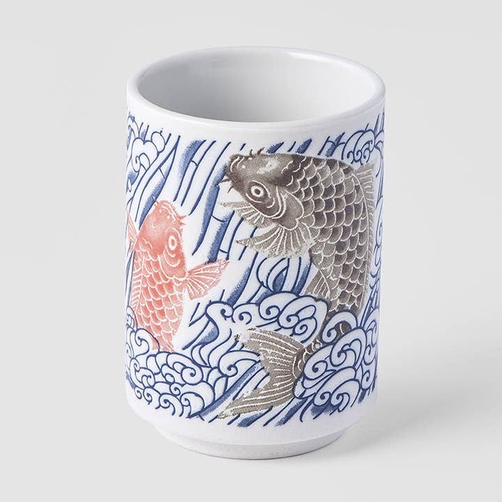 Sushi mug carp 10cm for wholesale by Made In Japan Tableware