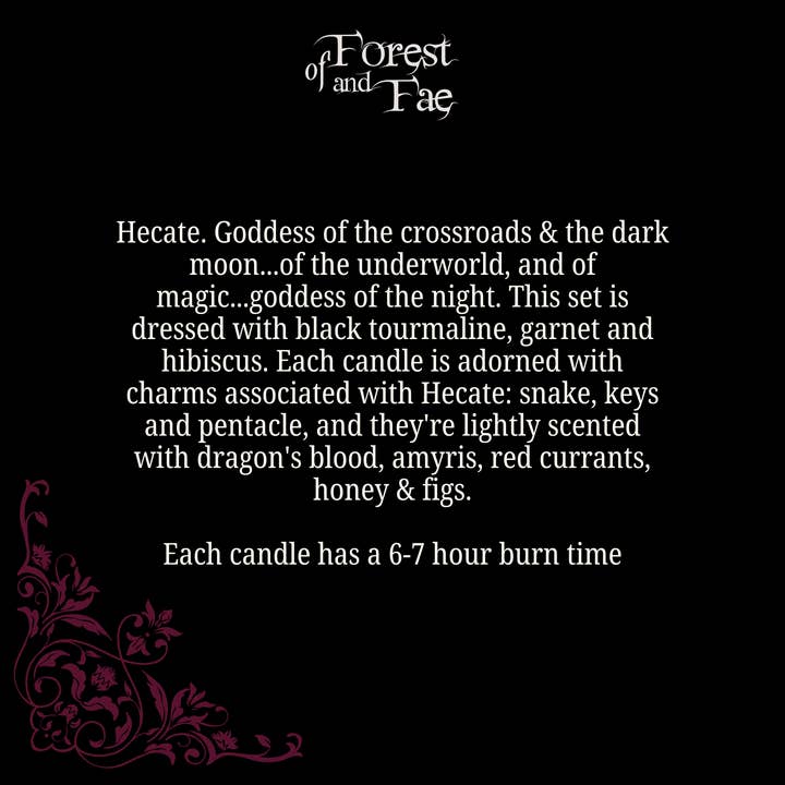 of Forest and Fae - Wholesale Tea Light Candles - Hecate Tea Light Candle Set • Crystal & Herb Candles • Witch1
