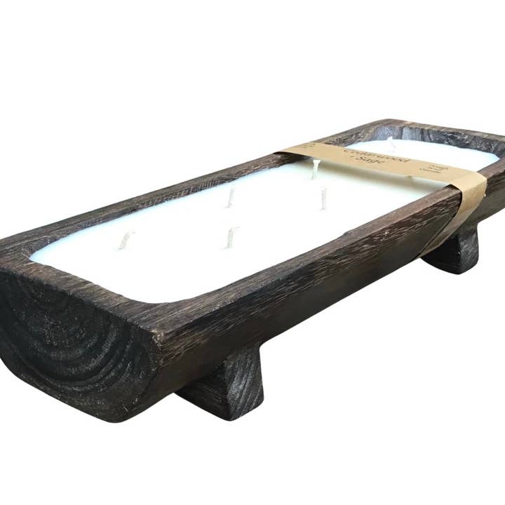 North Country Candle - Wholesale Jar/Filled Candle - Half Log Dough Bowl Candles2