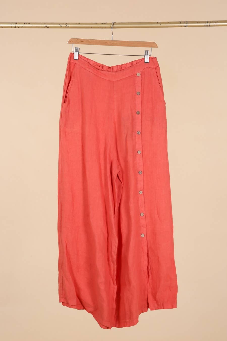 la maison des fibres naturelles – Engroshandel Bukser - Dame – Knapbukser med lige ben 9320 100%LIN13