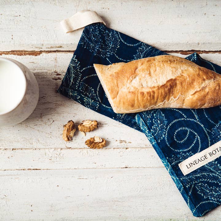 Bag: Handwoven antique and vintage hemp baguette bags - BG237 for wholesale by Lineage Botanica