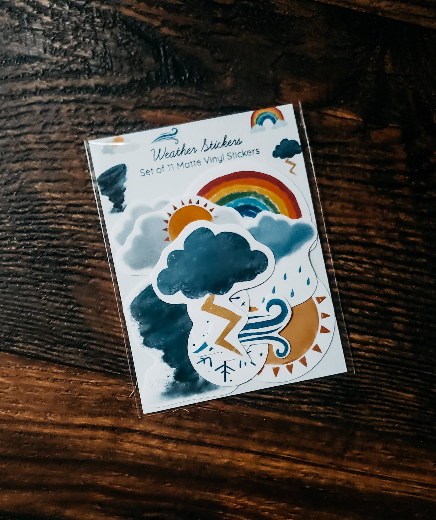 Stephanie Hathaway Designs - Wholesale Sticker - Weather Sticker Pack, Set of 11 Matte Vinyl Stickers0