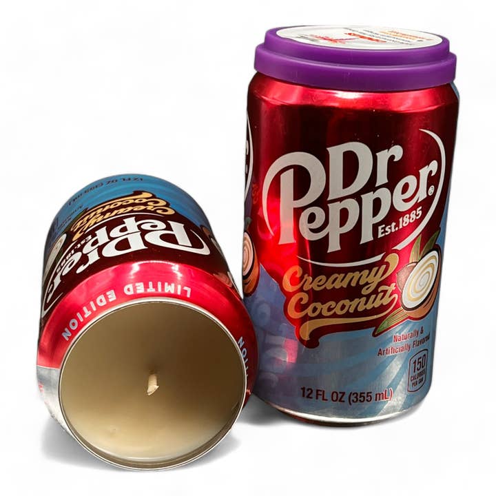 Nefer Designer Candles & Home Decor - Wholesale Jar/Filled Candle - Dr Pepper Creamy Coconut Can Candle