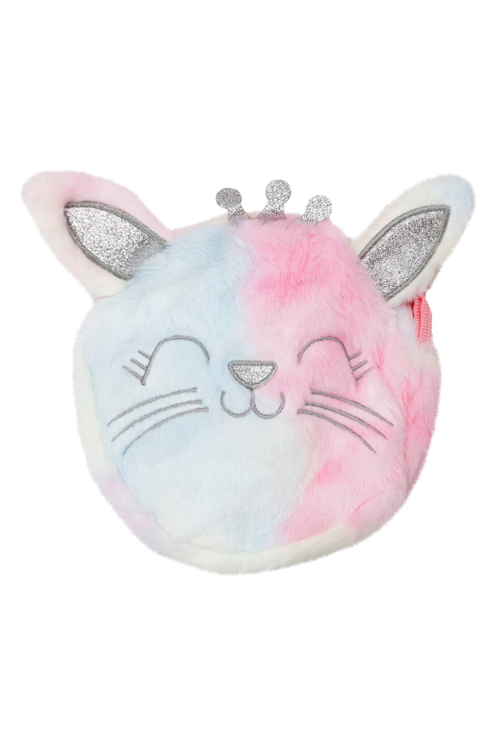 Cap Zone - Wholesale Crossbody Bag - Kids - Kitty Cat Princess Fuzzy Faux Fur Crossbody Bag5