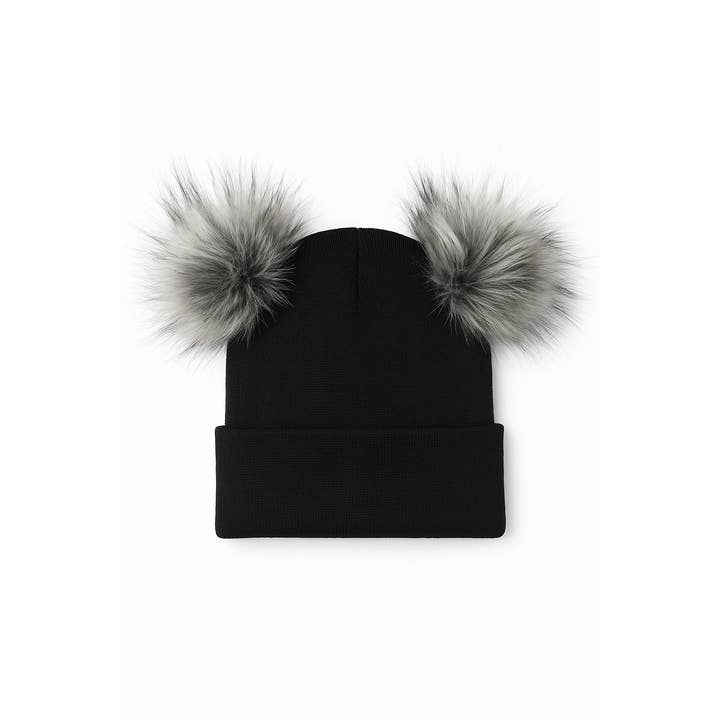 Himmelberg Baby - Wholesale Beanie – Kids - Black Pom Pom Baby/Kid's Beanie Hat, Newborn to 8 Years