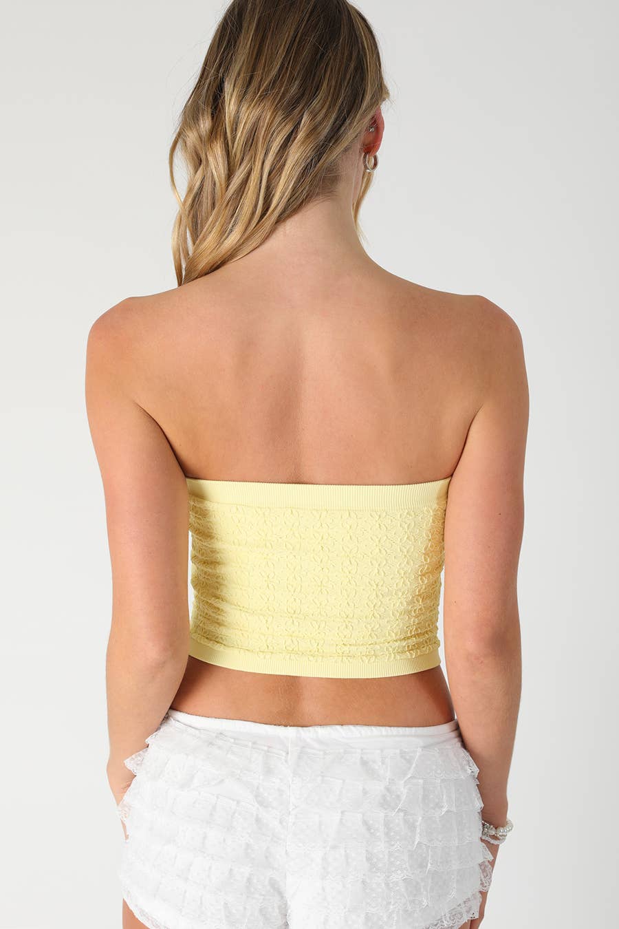 NIKIBIKI – Bustier - Mulher por atacado – NS8376 - Top de Renda Floral sem Alças11