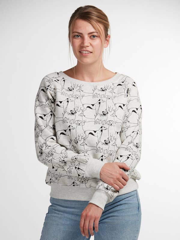 All Over Dogs Print Sweatshirt for wholesale by SM WARDROBE