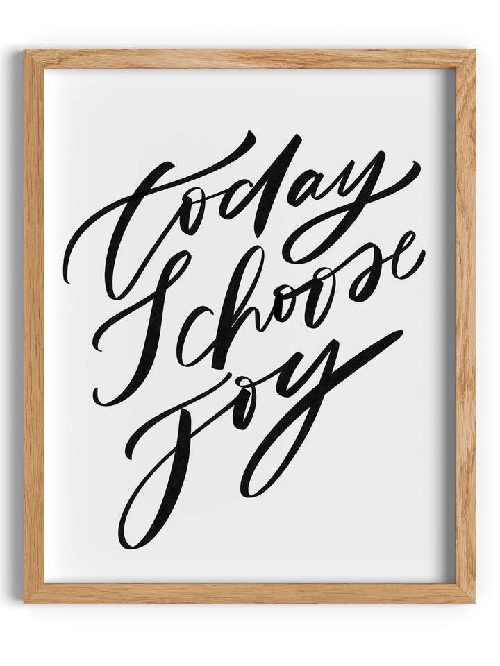 Today I Choose Joy Print for wholesale by Isabela Schielke Studio