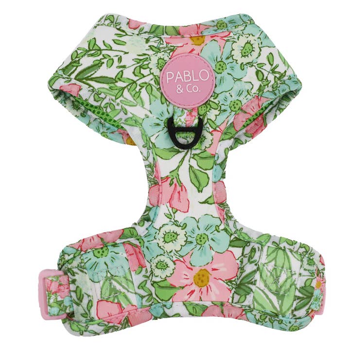 Pablo & Co. Boutique - Vente Harnais – chien - Harnais pour chien ajustable Flora & Fern1