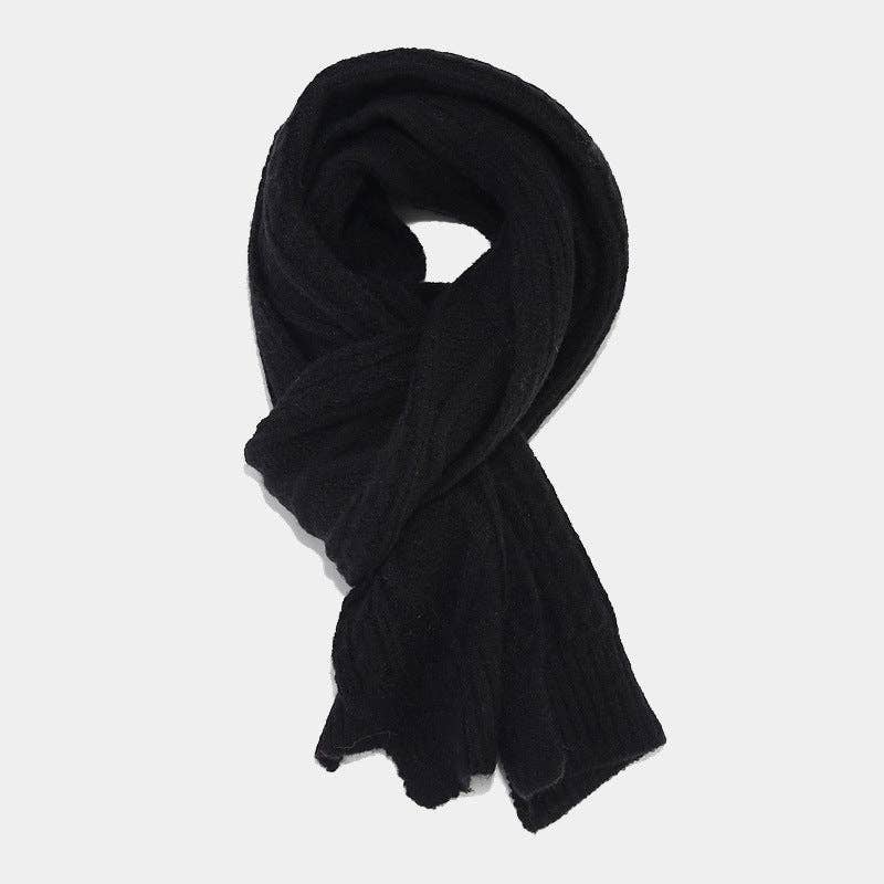 Dipped Shop - Wholesale Winter Accessory Set - Women's - Solid Color Twist Simple Knit Hat & Scarf Sets DPHS03423