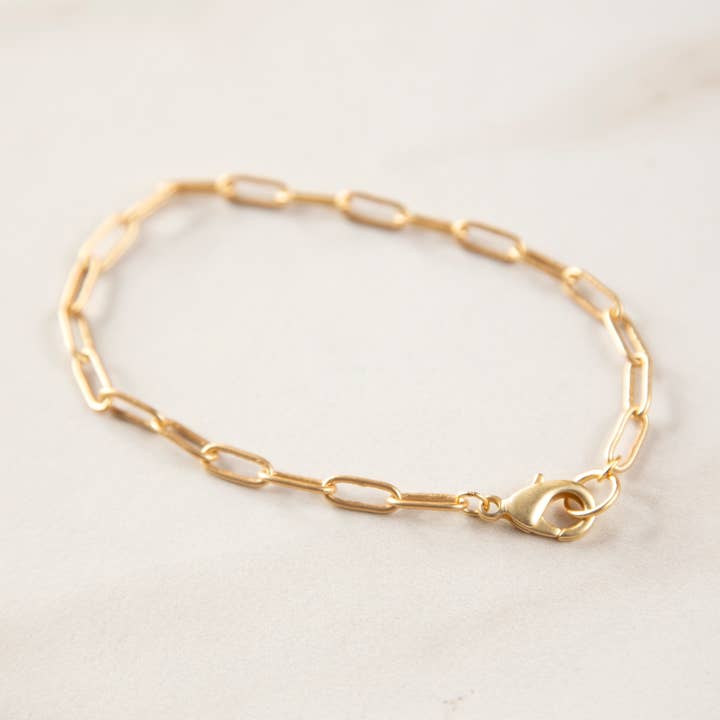 Small Paperclip Chain Bracelet for wholesale by Stowaway Jewelry