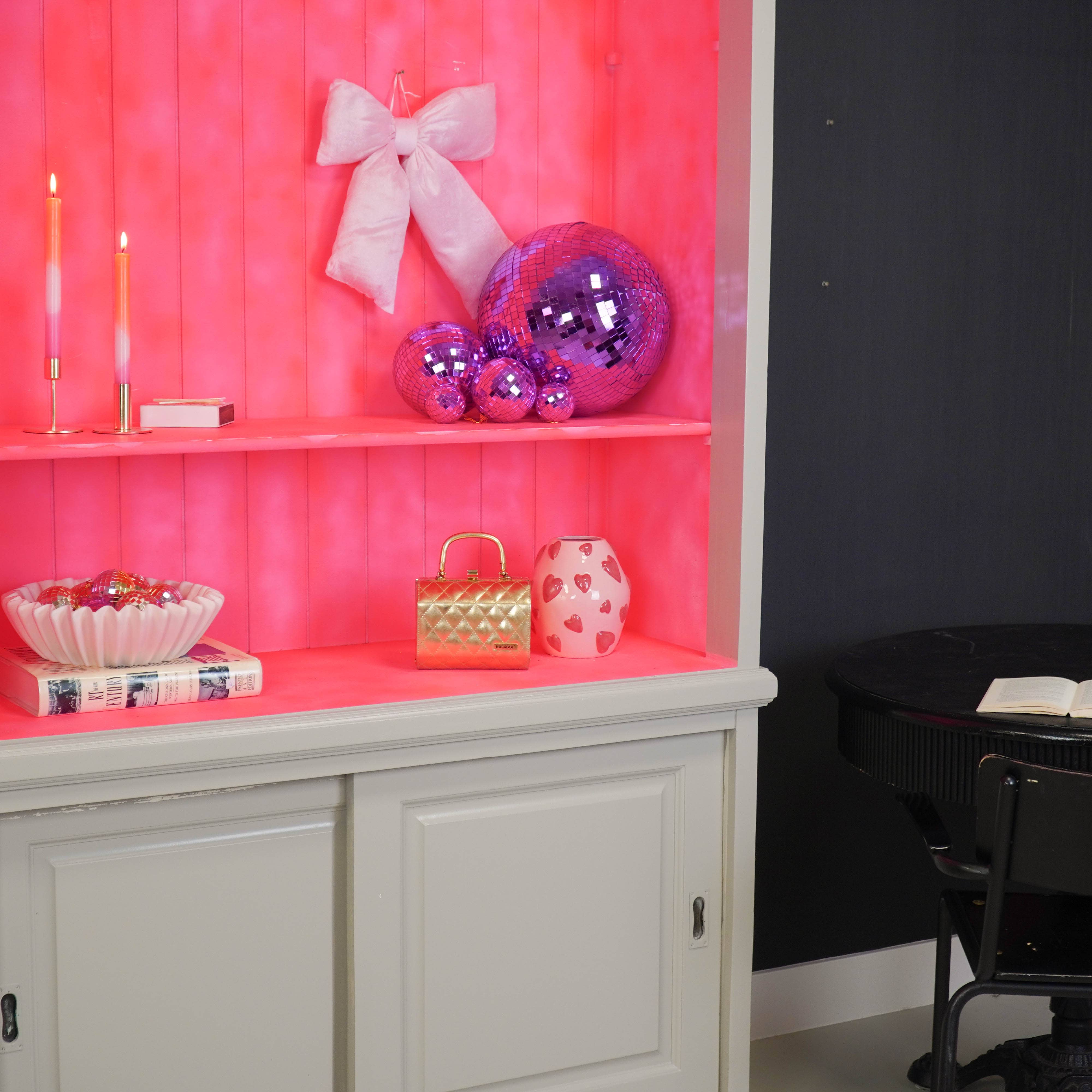 Housevitamin bv - Wholesale Christmas Decoration - Christmas Decoration - Bow  - Velvety - Light Pink - 32x40cm1