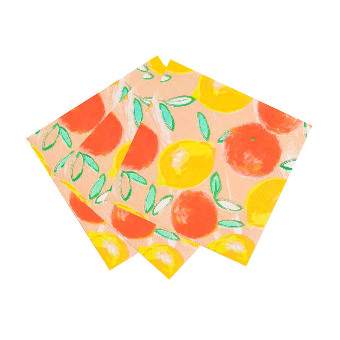 Talking Tables USA - Wholesale Disposable Napkin - Lemon & Orange Paper Napkins - 20 Pack | Party Napkins |2