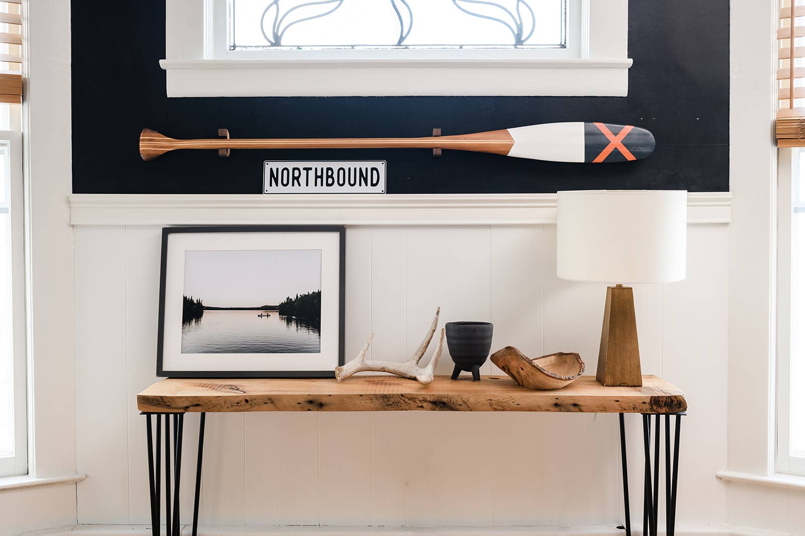 White Black Northbound Aluminum Sign for wholesale on Faire1