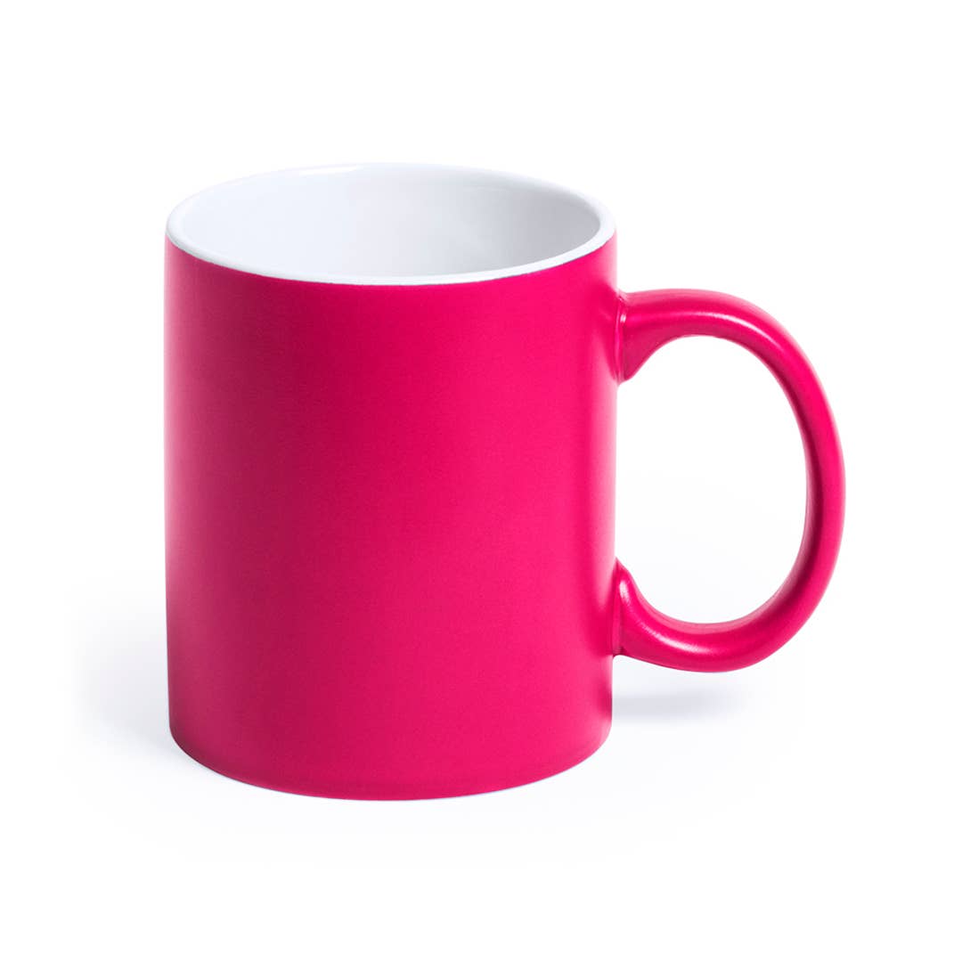 eBuyGB Craft Blanks - Wholesale Coffee Mug - Neon Pink Mug Tea Cup Engraved Thir-Tea Flower Teacup Design2