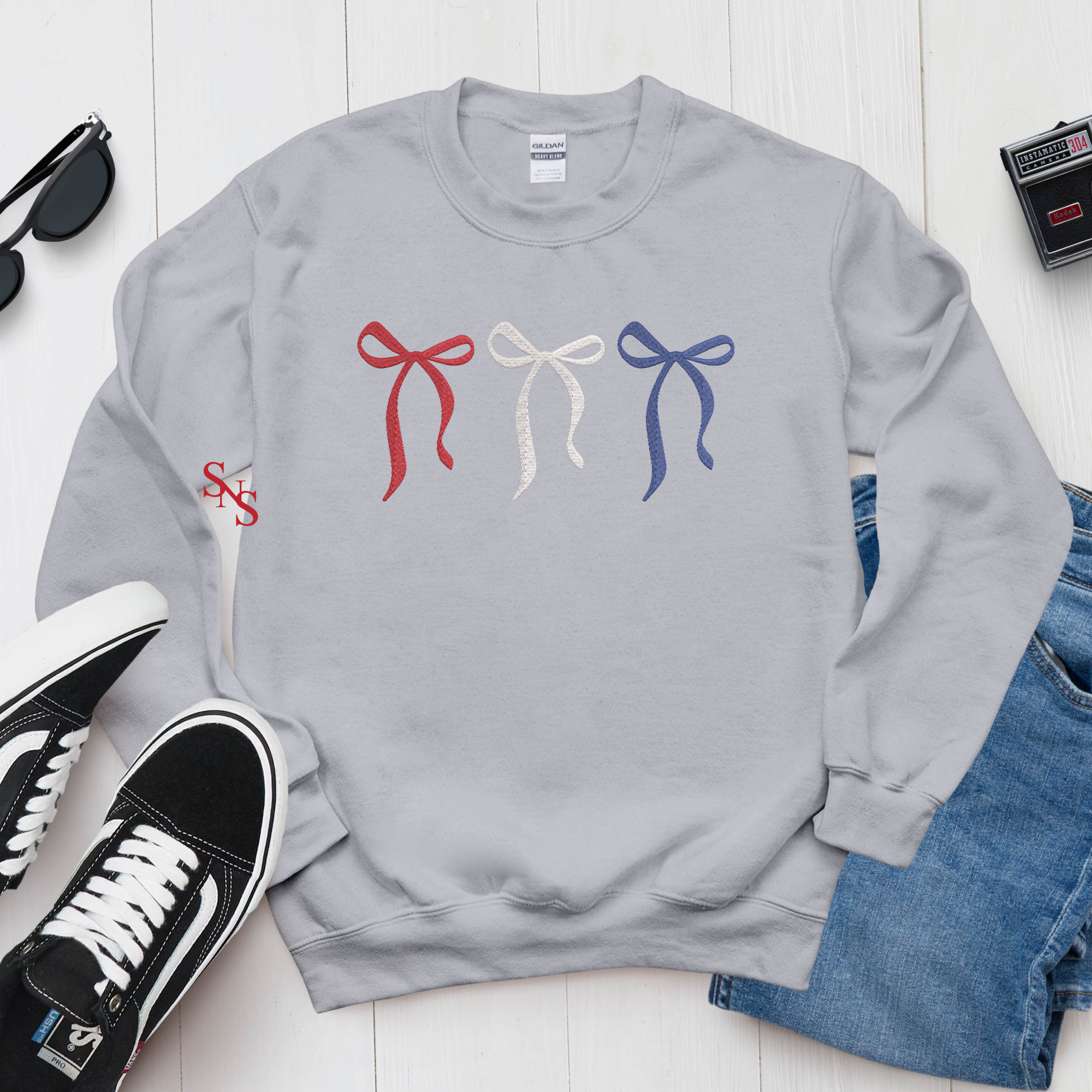 Southern N Savvy - Wholesale Graphic Sweatshirt - Women's - Bow USA T-Shirt and Sweatshirt1