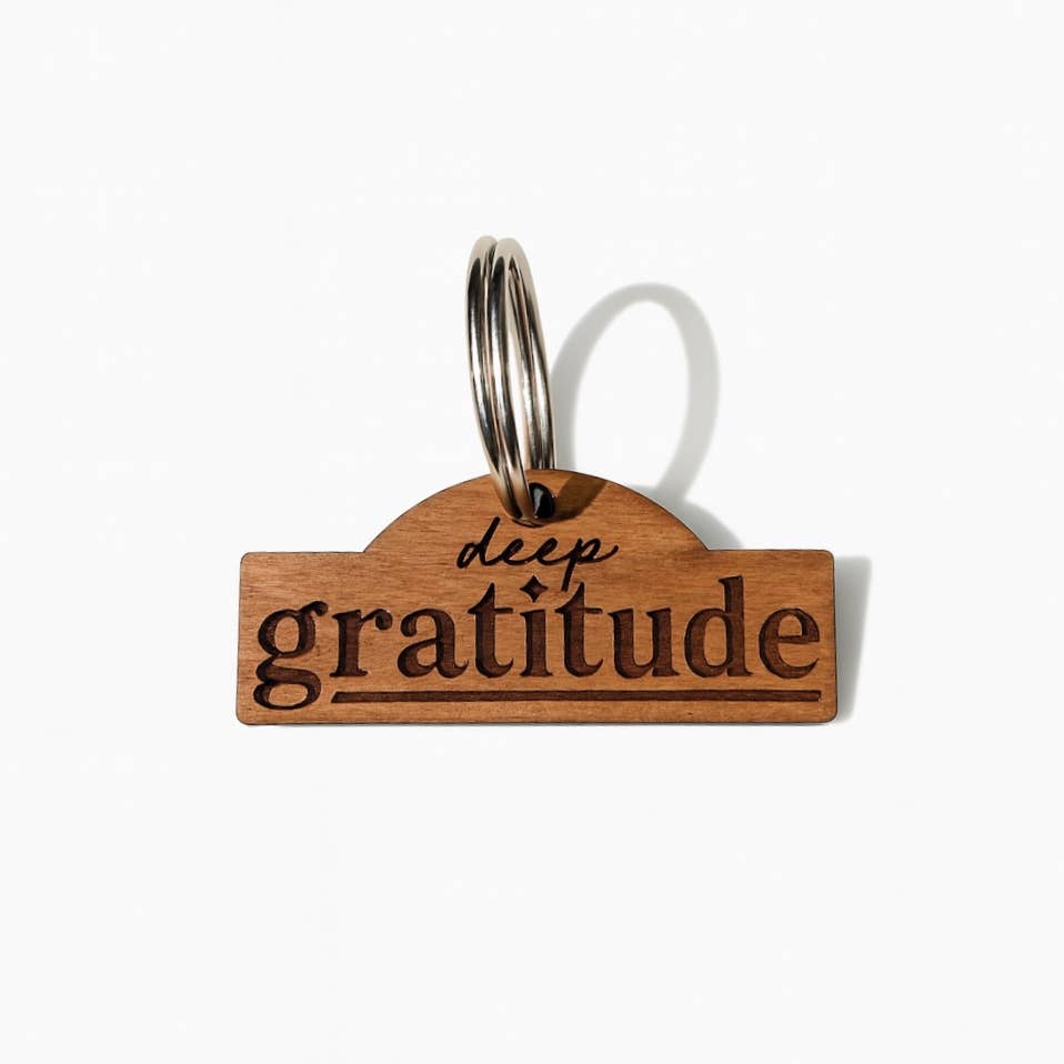Spiritual Whiskey – Großhandel Schlüsselanhänger – Unisex – Deep Gratitude Schlüsselbund//Schlüsselanhänger aus graviertem Holz0