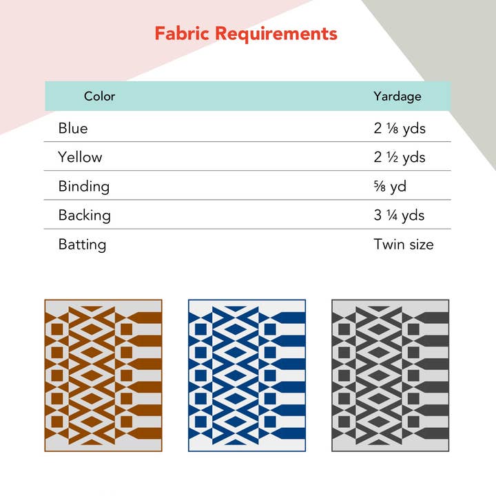 Quiltachusetts - Wholesale Craft Sewing Kit - Pickle Knots Quilt Pattern2