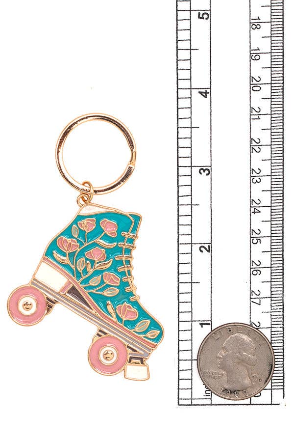 Andrea Bijoux - Wholesale Keychain - Women's - ROLLER SKATE FLORAL KEYCHAIN3
