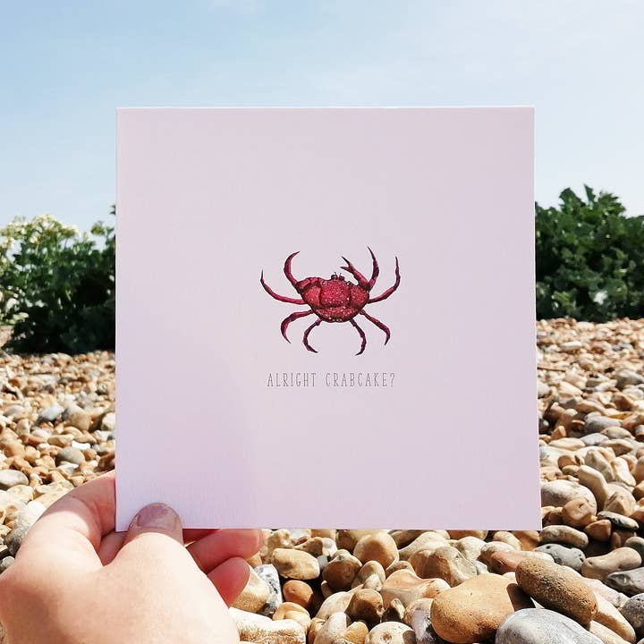 In Ordnung, Crabcake? Blanko-Grußkarte zum Valentinstag für den Großhandel von Little Plover