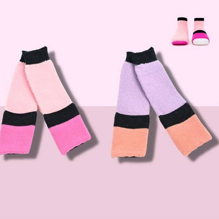 Lot de 2 pour nouveau-né - Rose pour la vente par Peekaboo Socks