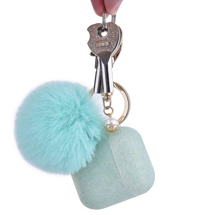 Fashion Case Protector With Decorative Pom Pom Fur Ball Compatible For Use With Apple AirPods® for wholesale by Speidel