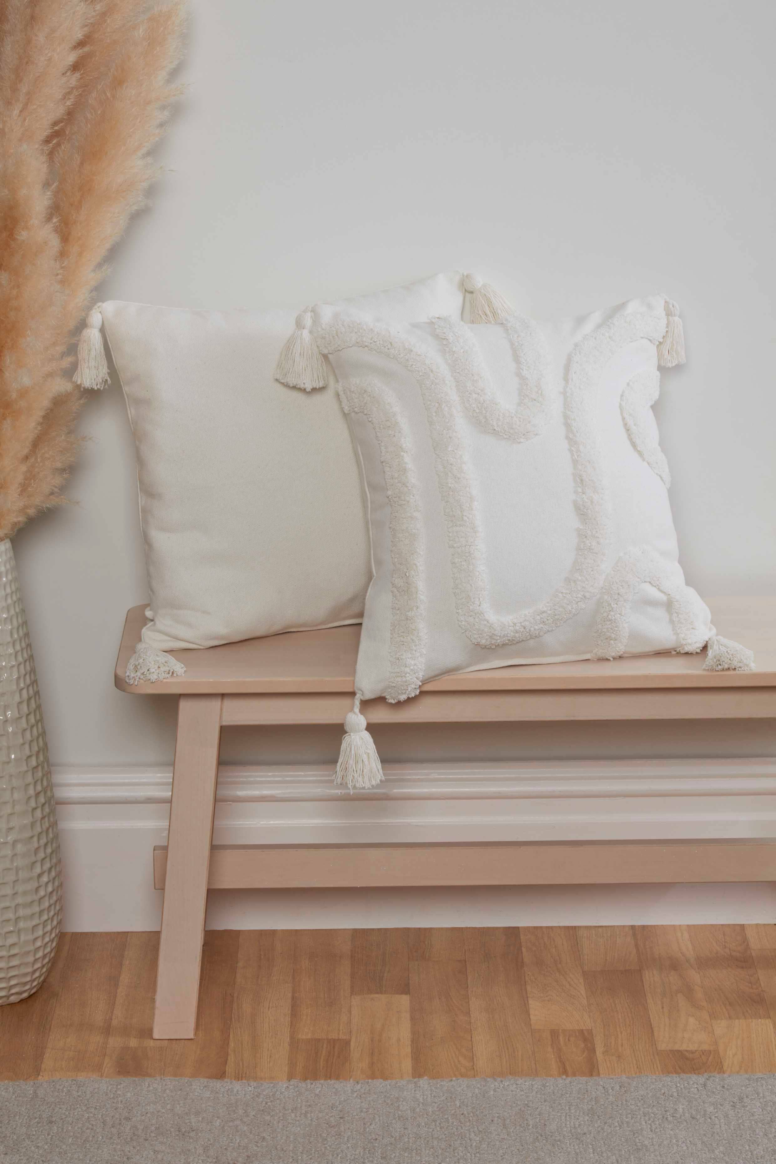 Rapport Home Furnishings Limited – Engroshandel Pyntepudebetræk – Cabana Tuftet Bomulds Pudebetræk (43x43 cm)2