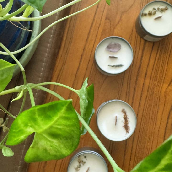 Lit Rituals - Wholesale Jar/Filled Candle - Earl Grey & Lavender Creme Soy Candle - Wooden Wick