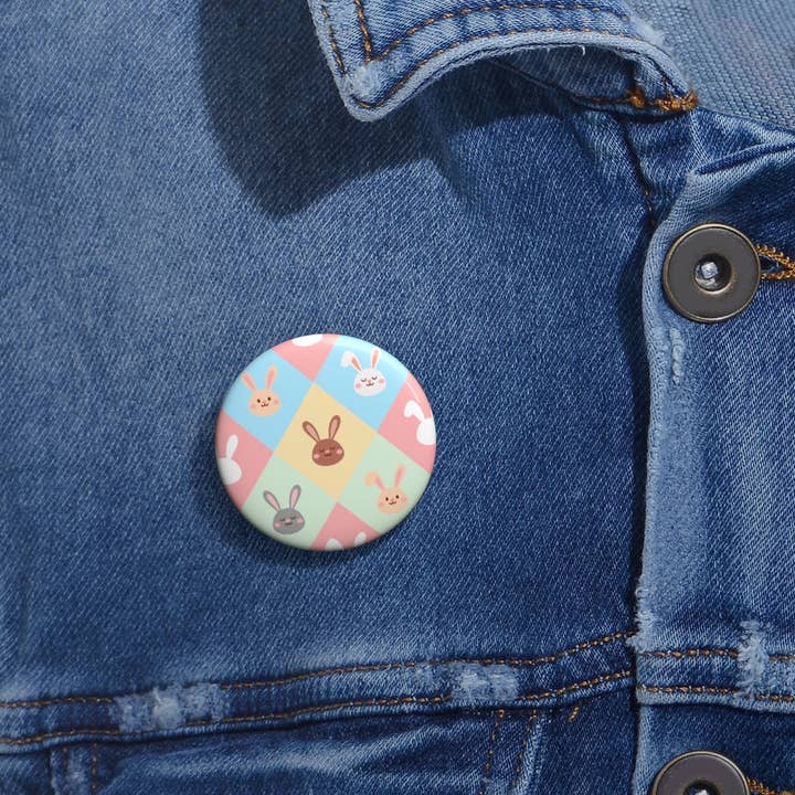 Easter Egg Pin Button for wholesale by Creative Bunny Prints