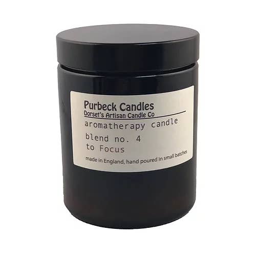 Purbeck Candles - Wholesale Jar/Filled Candle - Aromatherapy Range Candle in Jar - To Focus1