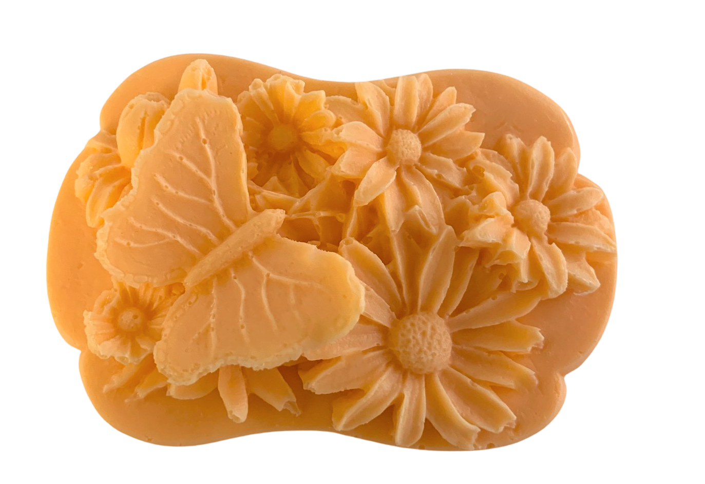 Plunk Soap and Candle Company – wholesale Bar Soap – 3D Butterfly and Flowers Bar of Soap4