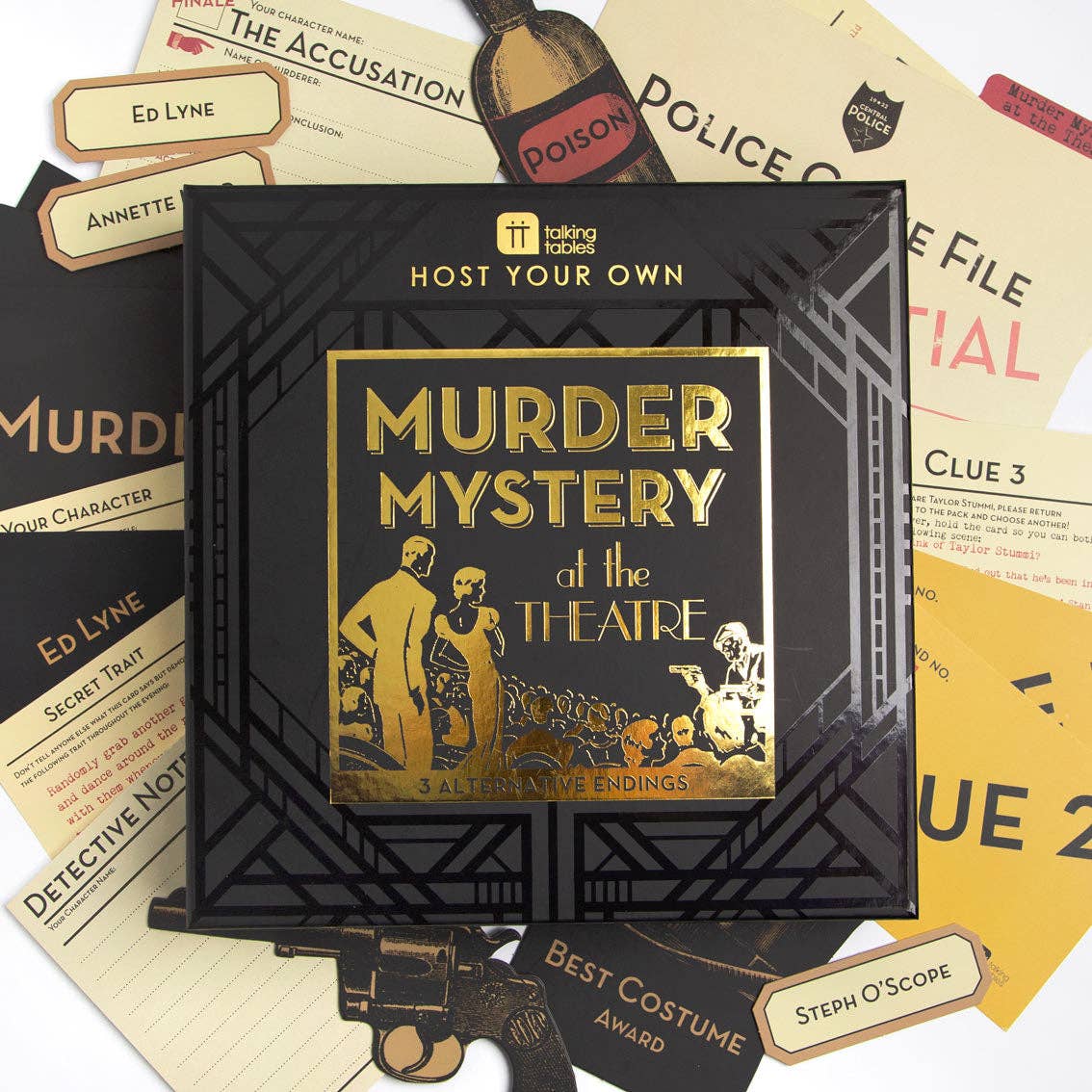 Talking Tables USA - Wholesale Card Game - Murder Mystery Theater Edition | Everyday Games |1
