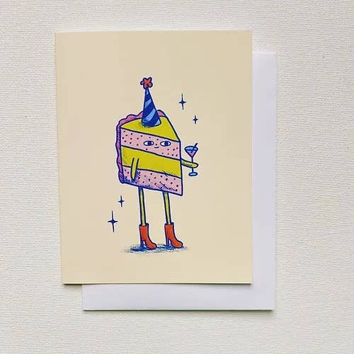 Allison Mckeen Art - Wholesale Birthday Card - card - cake