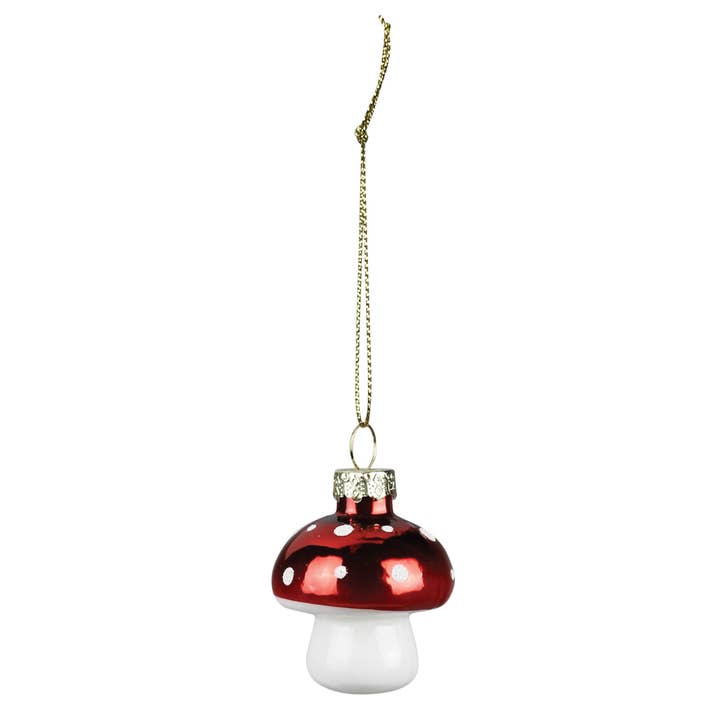 HomArt - Wholesale Ornament - Mushroom Ornament, Glass - Box of 6