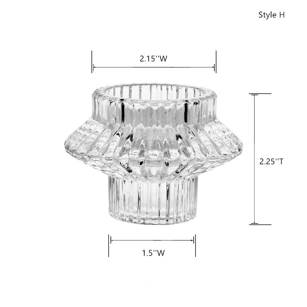 Sweet Home Deco - Wholesale Candle Holder - Glass Candlestick Holders, Taper Candle Holders, Tabletop12