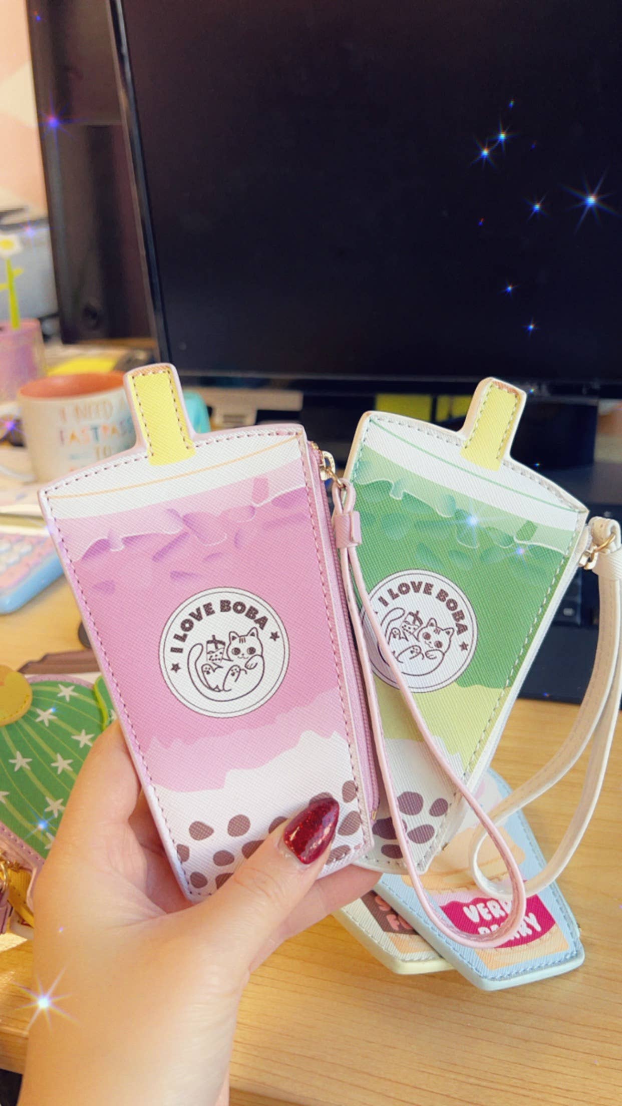 Bewaltz - Wholesale Wristlet - Novelty Wristlet - Matcha Boba Milk Tea2
