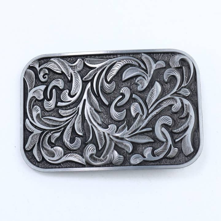 Fivela de Cinto de Liga Metálica com Caveira de Cowboy Retro Ocidental por atacado de SALINA TRADING INC