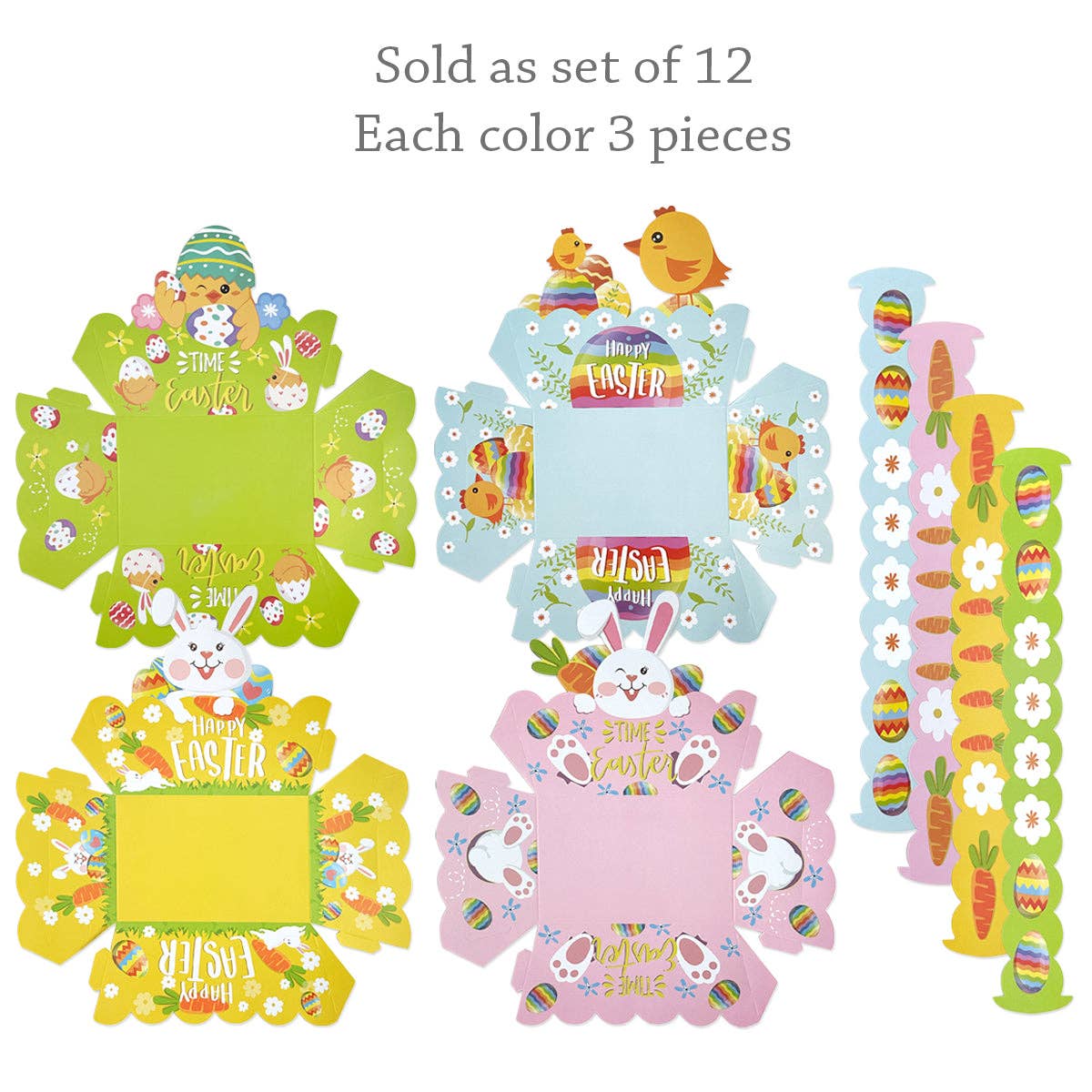 Wrapables.com - Wholesale Party Favor Bag/Box - Wrapables Easter Gift Baskets with Handle, Treat Boxes2