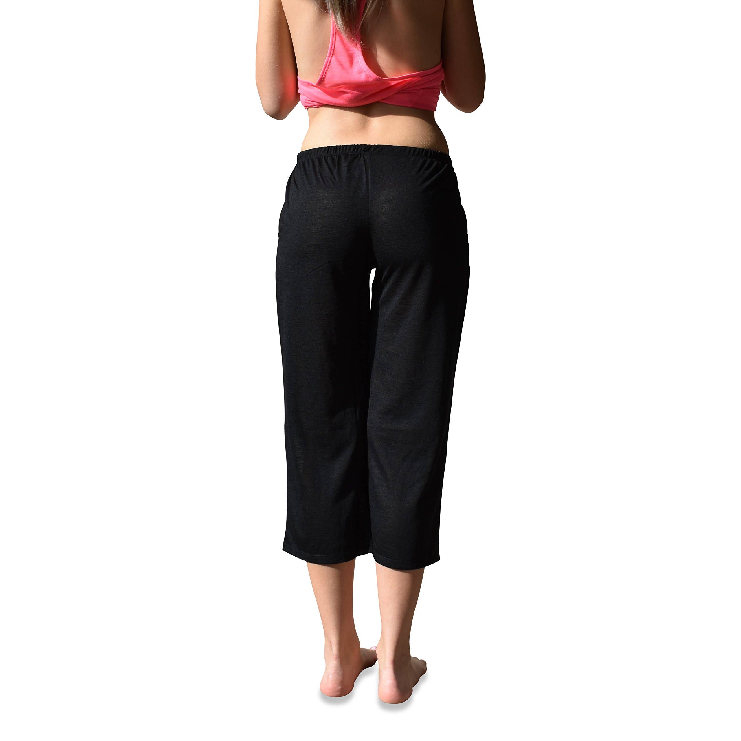 I-Wear Brands - Wholesale Lounge Sweatpants/Joggers - Women's - 4 Pack Women's Casual Poly-Slub Capri-Length Lounge Pants6