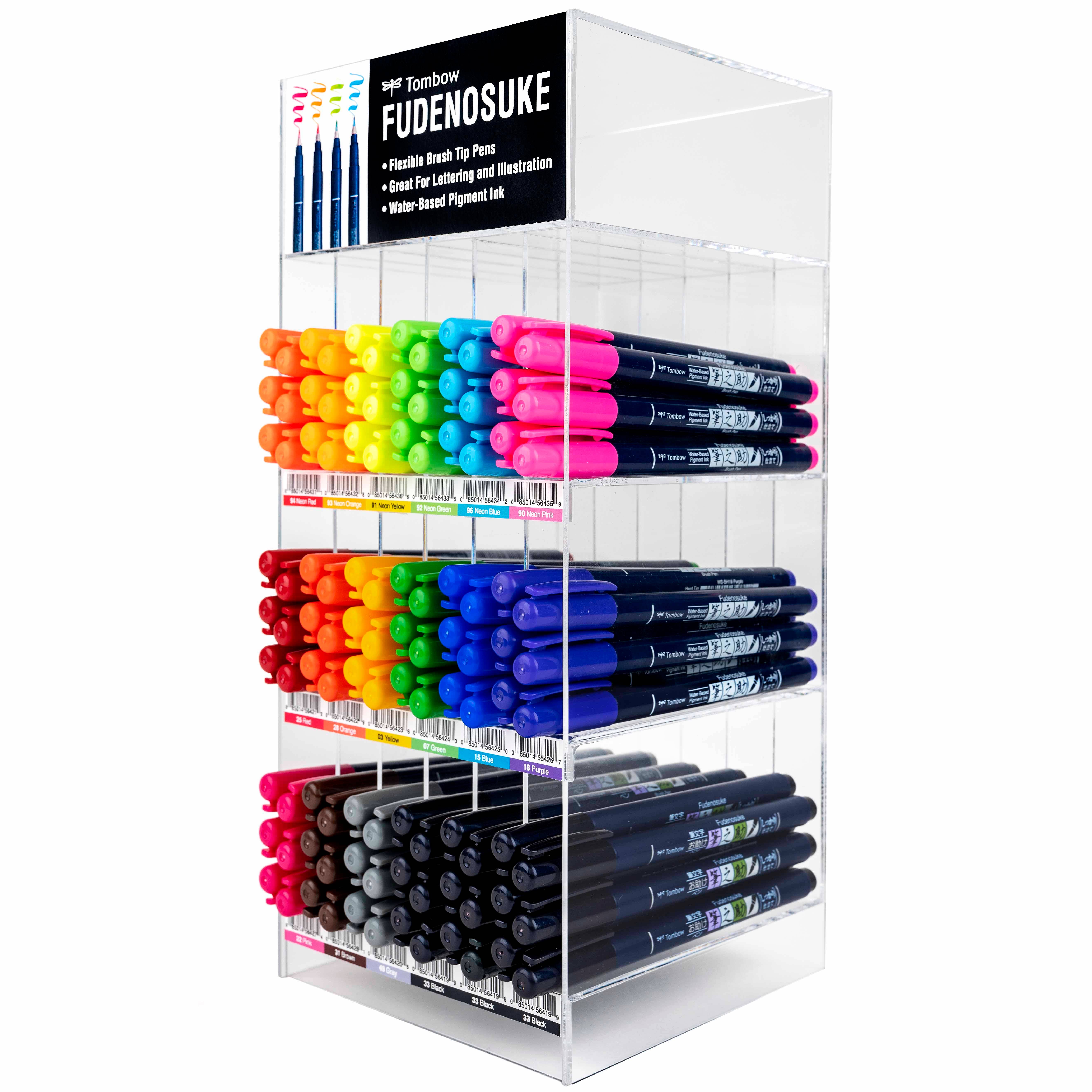 Tombow - Wholesale Pen - Fudenosuke Brush Pen, Display1