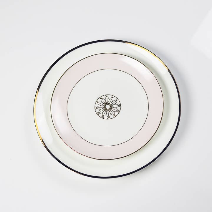 Little White Dish - Wholesale Salad Plate - Blush Jewel Salad Plate - Set of 4