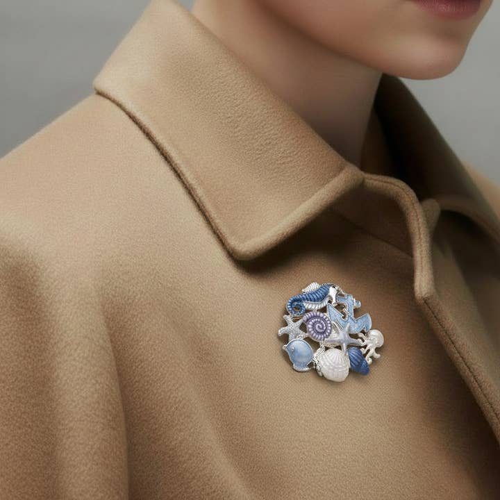 Brosche - Meereswelt für den Großhandel von Fox by Ren GmbH