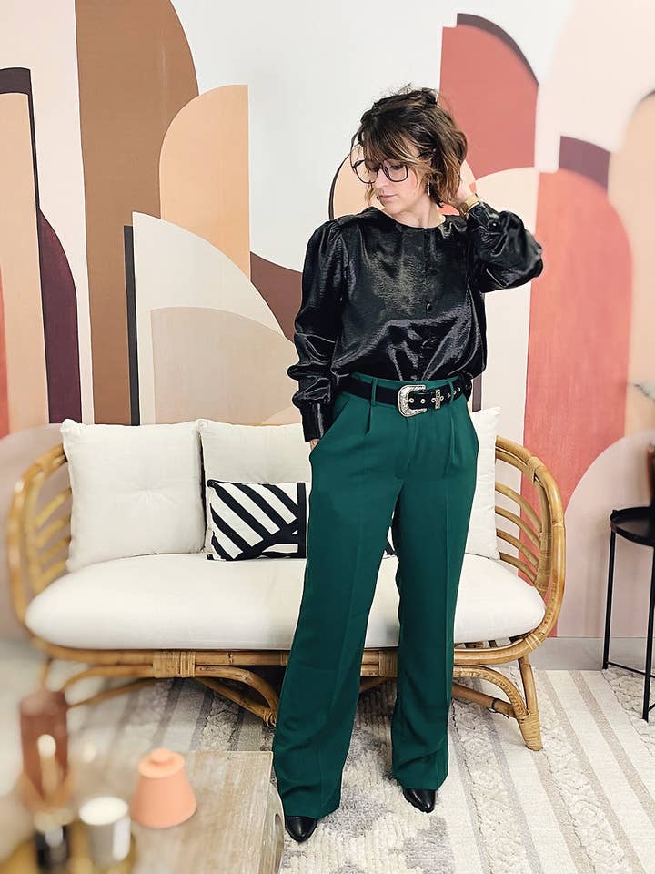 Green Soft Pants for wholesale by Ina Women