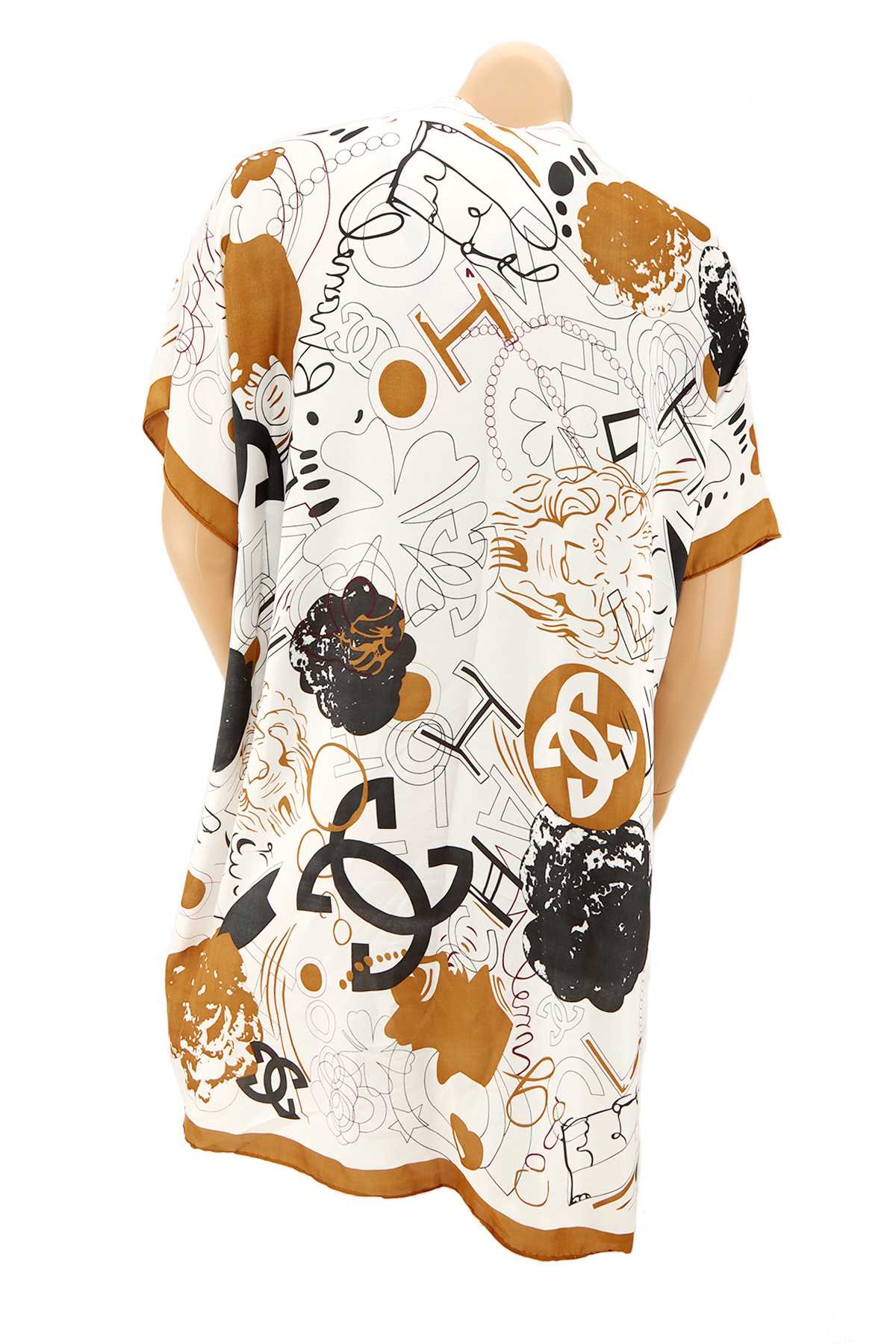 Khaki FANCY PATTERN PRINT KIMONO NK260 for wholesale on Faire2