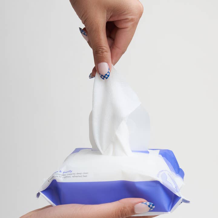 Barefoot Scientist - Wholesale Foot Cream - Clean Slate textured foot cleansing towelettes