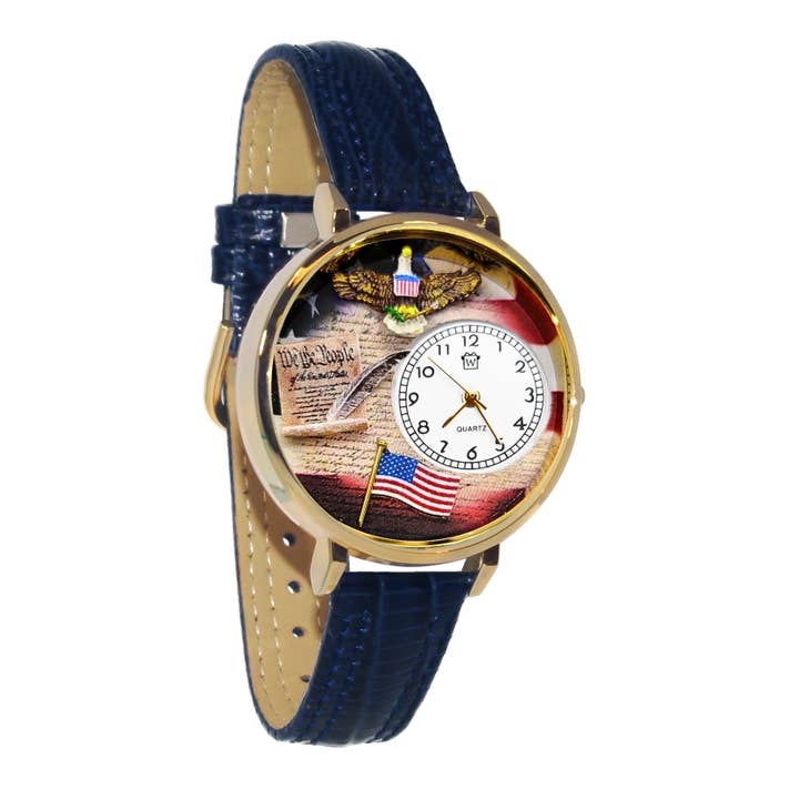 American Patriotic 3D Watch | Handmade in USA for wholesale by Whimsical Gifts