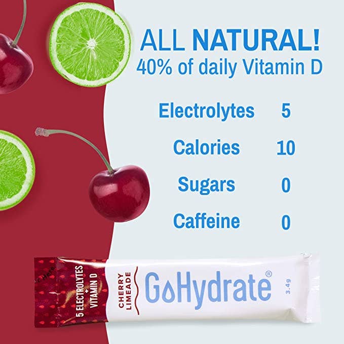 GoHydrate - Wholesale Powdered health drink - Cherry Limeade6