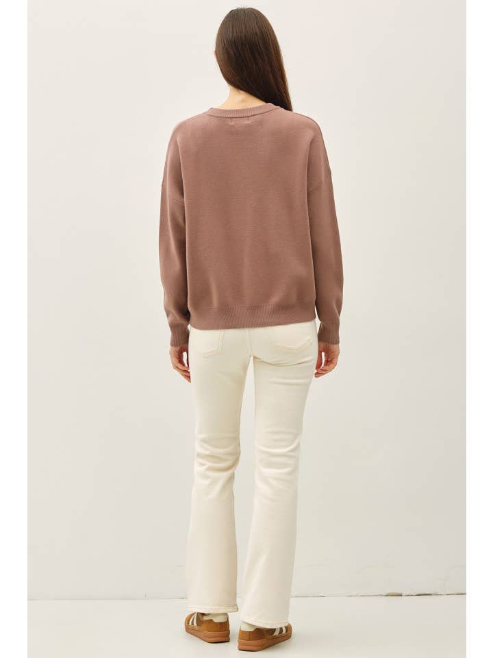 Be Cool - Wholesale Knit Sweater - Women's - CREW NECK BOXY FIT SWEATER3