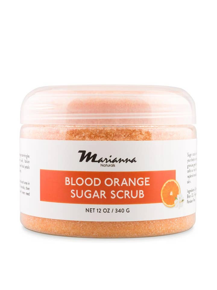 Blod Orange Sukker Scrub for engroshandel hos Marianna Naturals Corp.